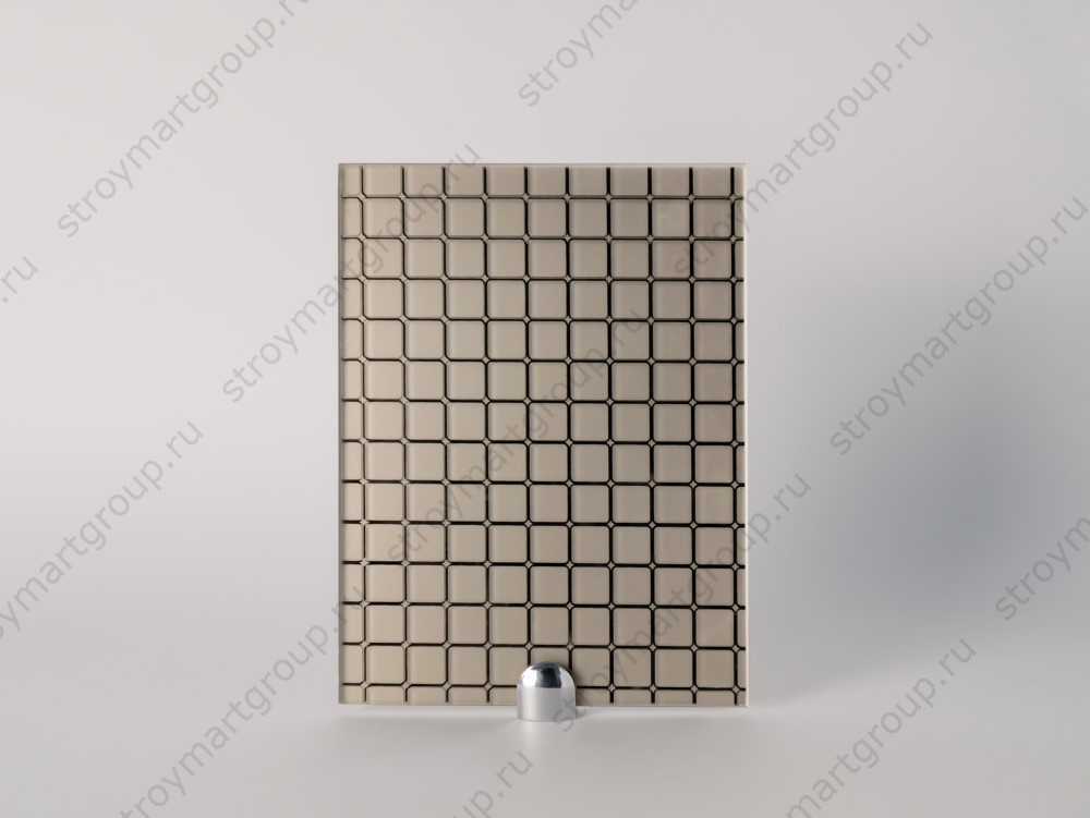 Зеркало "сатинато" бронза "КАРЕ"  2550*1605 Т 4мм 