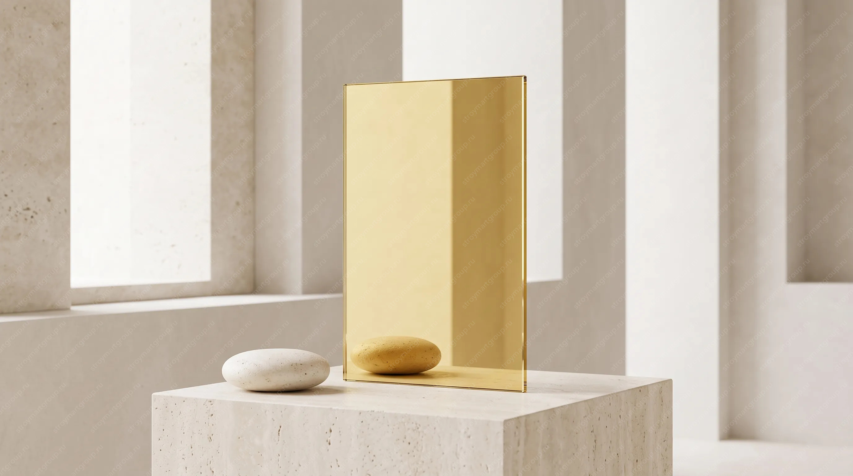 Зеркало цветное Golden Yellow