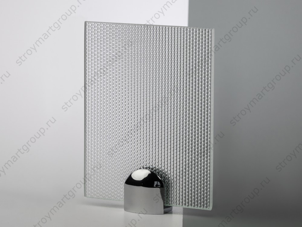 Стекло узорч. бесцвет. SGG MASTER-POINT Clear  6 мм 3210х2000 (96,30) 15 л