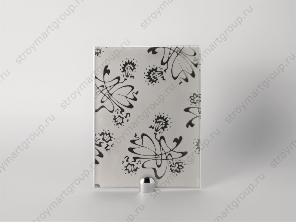 Зеркало "сатинато" серебро "БУКЕТ"  2550*1605 Т 4мм 