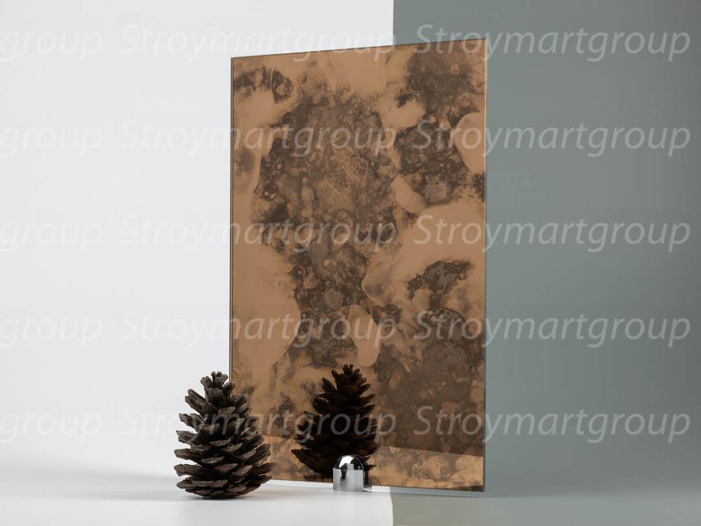 Antique mirror K-2 golden bronze 4mm 2440*1830mm 55л (245, 59м2)